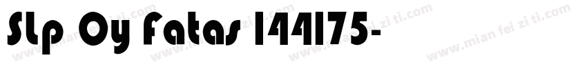 SLp Oy Fatas 144175字体转换